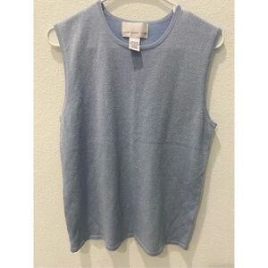 Susan Graver Blue Metalic Tank Size Medium